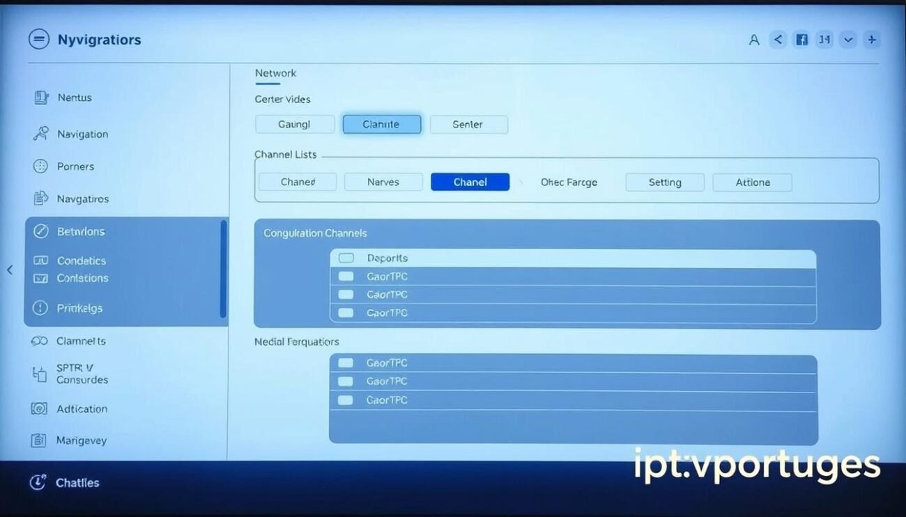 configuração lista IPTV