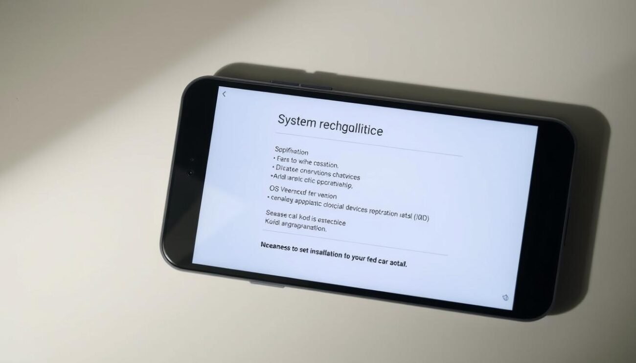 A sleek, minimalist Android smartphone display showcasing the essential system requirements in a clean, organized layout. The screen is well-lit with soft, directional lighting from the top, casting subtle shadows and highlights that accentuate the interface elements. The background is a muted, gradient-based tone that provides visual harmony without distracting from the key information. The UI design features bold, legible typography paired with simple iconography to clearly communicate the necessary device specifications, OS version, storage, and other crucial system prerequisites for a seamless Kodi installation experience. A sleek, minimalist Android smartphone display showcasing the essential system requirements in a clean, organized layout. The screen is well-lit with soft, directional lighting from the top, casting subtle shadows and highlights that accentuate the interface elements. The background is a muted, gradient-based tone that provides visual harmony without distracting from the key information. The UI design features bold, legible typography paired with simple iconography to clearly communicate the necessary device specifications, OS version, storage, and other crucial system prerequisites for a seamless Kodi installation experience.