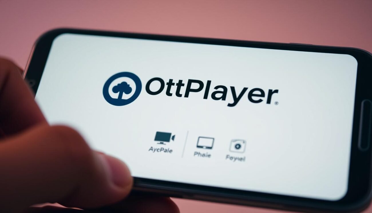 A sleek, modern smartphone screen displaying the OttPlayer logo and compatible device icons, set against a clean, minimalist background. The screen is well-lit, with soft shadows and a subtle vignette effect to draw the viewer's attention. The layout is visually balanced, with the OttPlayer branding prominently featured. The overall impression is one of technological proficiency and user-friendliness, hinting at the ease of installing and using the OttPlayer application on a variety of compatible devices. A sleek, modern smartphone screen displaying the OttPlayer logo and compatible device icons, set against a clean, minimalist background. The screen is well-lit, with soft shadows and a subtle vignette effect to draw the viewer's attention. The layout is visually balanced, with the OttPlayer branding prominently featured. The overall impression is one of technological proficiency and user-friendliness, hinting at the ease of installing and using the OttPlayer application on a variety of compatible devices.